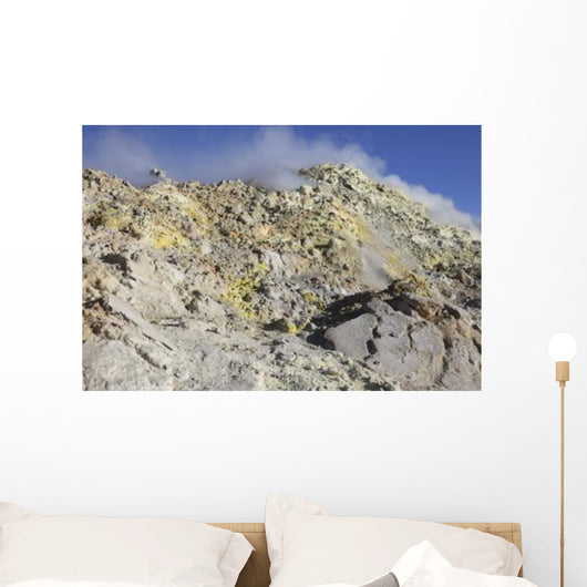 Fumaroles with Sulphur Deposits Wall Decal Design 2