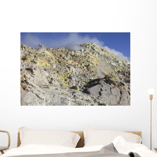 Fumaroles with Sulphur Deposits Wall Decal Design 2