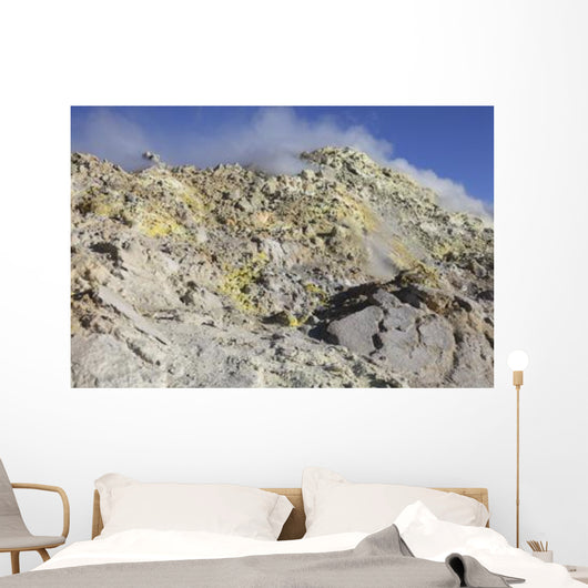 Fumaroles with Sulphur Deposits Wall Decal Design 2