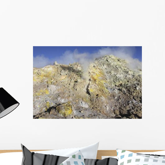 Fumaroles with Sulphur Deposits Wall Decal Design 1
