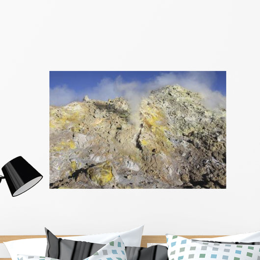 Fumaroles with Sulphur Deposits Wall Decal Design 1
