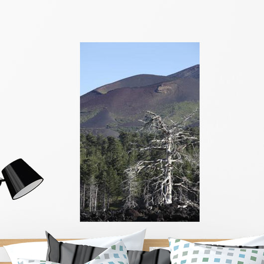 Dead Tree amongst Volcanic Wall Decal