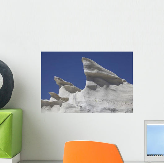 Sarakiniko White Tuff Formations Wall Decal