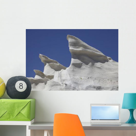 Sarakiniko White Tuff Formations Wall Decal