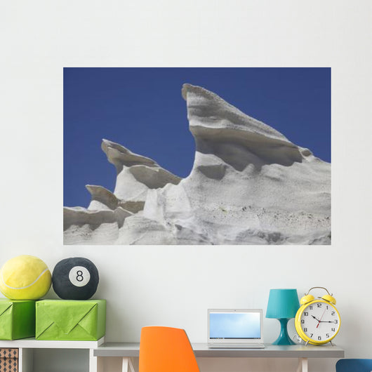 Sarakiniko White Tuff Formations Wall Decal