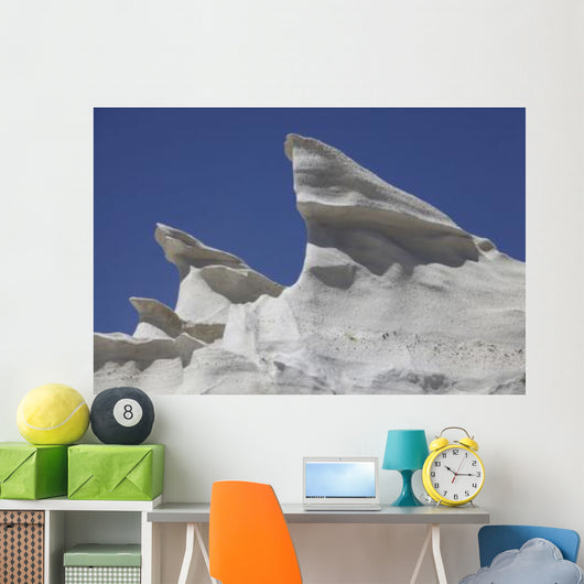 Sarakiniko White Tuff Formations Wall Decal