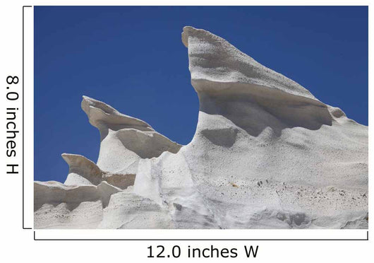 Sarakiniko White Tuff Formations Wall Decal