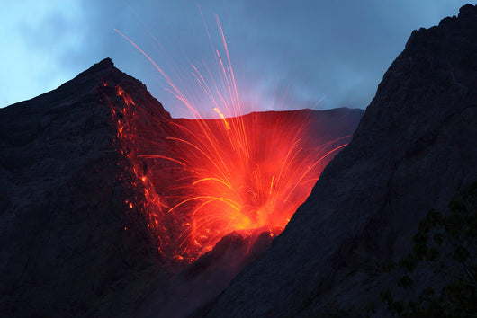 Strombolian Type Eruption Batu Wall Decal Design 16