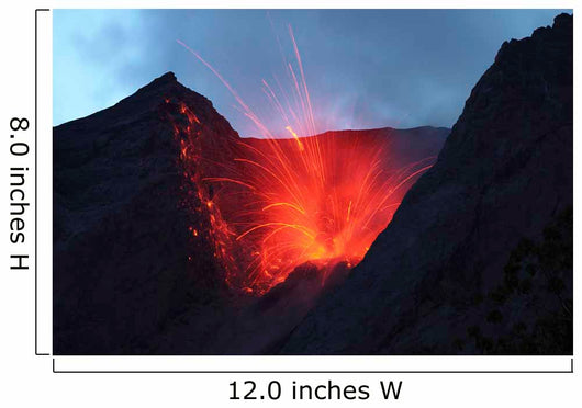 Strombolian Type Eruption Batu Wall Decal Design 16