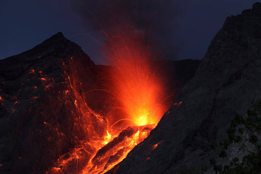 Strombolian Type Eruption Batu Wall Decal Design 15