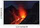 Strombolian Type Eruption Batu Wall Decal Design 15