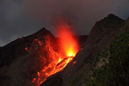 Strombolian Type Eruption Batu Wall Decal Design 14