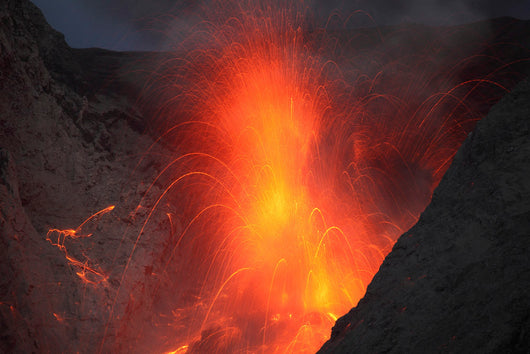 Strombolian Type Eruption Batu Wall Decal Design 11
