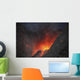 Strombolian Type Eruption Batu Wall Decal Design 10