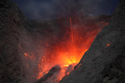 Strombolian Type Eruption Batu Wall Decal Design 10