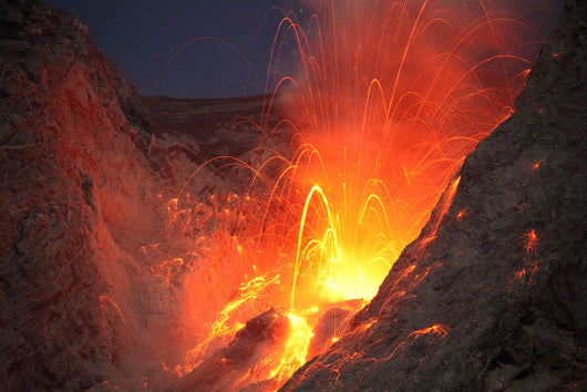 Strombolian Type Eruption Batu Wall Decal Design 9