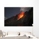 Strombolian Type Eruption Batu Wall Decal Design 6