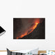Extrusion Lava Glowing Rockfalls Wall Decal