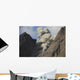 Ash Cloud Rises from Wall Decal Design 12