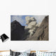 Ash Cloud Rises from Wall Decal Design 12