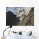 Ash Cloud Rises from Wall Decal Design 12