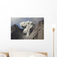 Ash Cloud Rises from Wall Decal Design 11