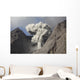Ash Cloud Rises from Wall Decal Design 11