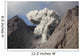 Ash Cloud Rises from Wall Decal Design 11