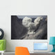 Ash Cloud Rises from Wall Decal Design 10