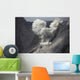 Ash Cloud Rises from Wall Decal Design 10