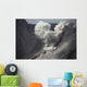 Ash Cloud Rises from Wall Decal Design 10