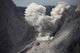 Ash Cloud Rises from Wall Decal Design 10