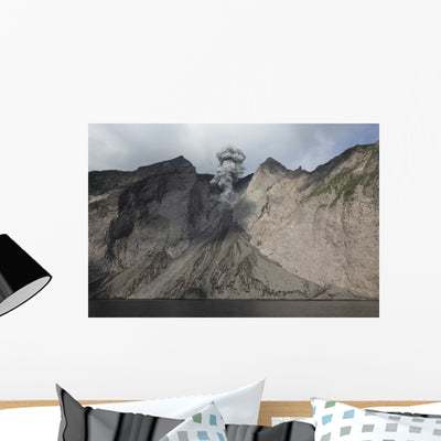 Active Crater and Debris Wall Decal Design 2 shown on a wall