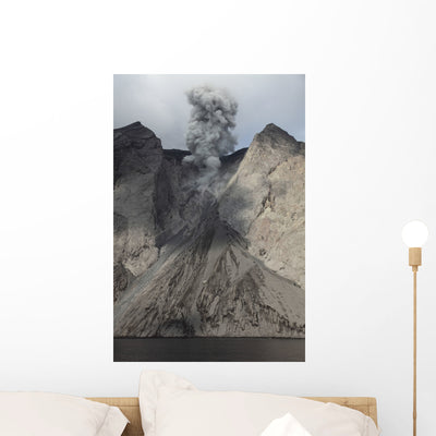 Active Crater and Debris Wall Decal Design 1 shown on a wall
