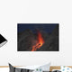 Strombolian Type Eruption Batu Wall Decal Design 4