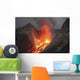 Strombolian Type Eruption Batu Wall Decal Design 3