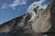 Ash Cloud Rises from Wall Decal Design 8
