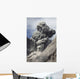 Ash Cloud Rises from Wall Decal Design 4