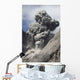 Ash Cloud Rises from Wall Decal Design 4