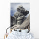 Ash Cloud Rises from Wall Decal Design 4