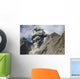Ash Cloud Rises from Wall Decal Design 3