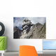 Ash Cloud Rises from Wall Decal Design 3
