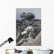 Ash Cloud Rises from Wall Decal Design 2