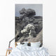 Ash Cloud Rises from Wall Decal Design 2