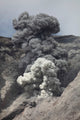 Ash Cloud Rises from Wall Decal Design 2