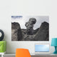 Ash Cloud Rises from Wall Decal Design 1