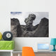 Ash Cloud Rises from Wall Decal Design 1
