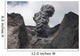Ash Cloud Rises from Wall Decal Design 1