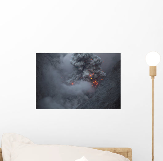 Ash Cloud Rising during Wall Decal