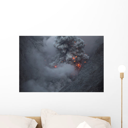 Ash Cloud Rising during Wall Decal